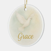 “Genade” kerstornament in waterverf Keramisch Ornament (Links)