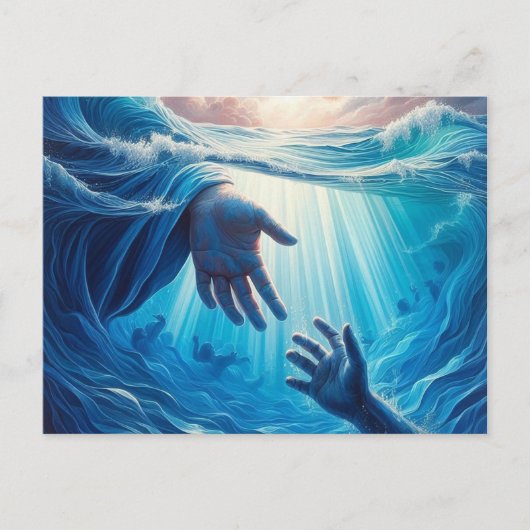 Genade onder het oppervlak briefkaart (Voorkant)