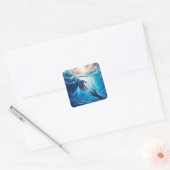 Genade onder het oppervlak vierkante sticker (Envelop)