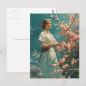 genade onder kersenbloesem briefkaart (Voorkant / Achterkant)
