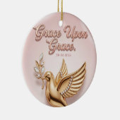 "Genade op Genade" Kerstbal: Keramisch Ornament (Rechts)