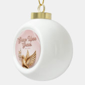 "Genade op Genade" Kerstbal: Keramische Bal Ornament (Rechts)
