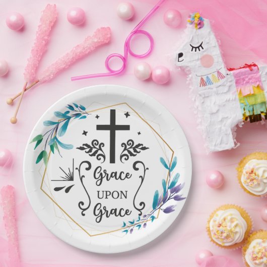 Genade Op Genade Papieren Bordje (Feest)