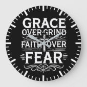 Genade over grind, geloof over angst - Inspirerend Grote Klok (Voorkant)