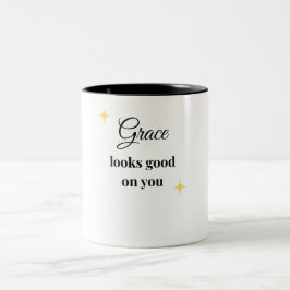 Genade staat je goed | Vrouwelijke Inspiratie Tweekleurige Koffiemok