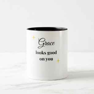 Genade staat je goed   Vrouwelijke Inspiratie  Tweekleurige Koffiemok