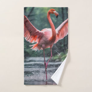 Genade tijdens de vlucht: de Pink Flamingos Riverd Bad Handdoek