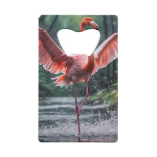 Genade tijdens de vlucht: de Pink Flamingos Riverd Creditkaart Flessenopener