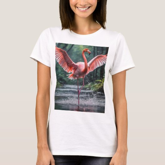 Genade tijdens de vlucht: de Pink Flamingos Riverd T-shirt (Voorkant)