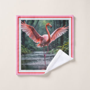 Genade tijdens de vlucht: de Pink Flamingos Riverd Washandje