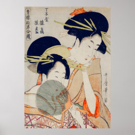 Genade van de Drijvende Wereld Japanse Geisha Poster