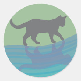 Genade van de rivier ronde sticker