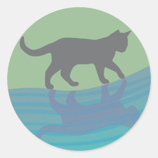 Genade van de rivier ronde sticker