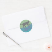 Genade van de rivier ronde sticker (Envelop)
