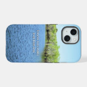 Genade voor elke nieuwe dag iPhone 15 case (Achterkant horizontaal)