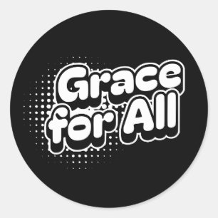 Genade voor iedereen – Niemand blijft achter Ronde Sticker