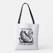 Genade voor zwakte tote bag (Achterkant)