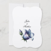 Genadevolle viering van liefde met elegante Bellfl Kaart (Achterkant)