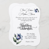 Genadevolle viering van liefde met elegante Bellfl Kaart (Voorkant / Achterkant)