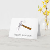 Genageld, grappig, gefeliciteerd, Groeten Kaart (Gele Bloem)