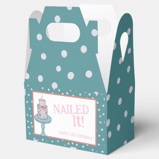 Genageld het bakken taart decoreren verjaardag bedankdoosjes (Geopend)