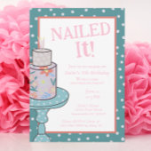 Genageld het bakken taart decoreren verjaardag kaart