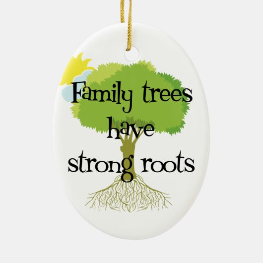 Genalogie Family Tree Ornament (Achterkant)
