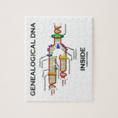 Genalogisch DNA Inside (Genalogist Attitude) Legpuzzel (Verticaal)