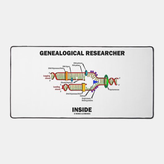 Genalogisch onderzoeker in DNA-replicatie Bureaumat (Voorkant)