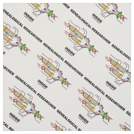 Genalogisch onderzoeker in DNA-replicatie Stof (Swatch)