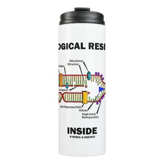 Genalogisch onderzoeker in DNA-replicatie Thermosbeker (Voorkant)