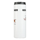 Genalogisch onderzoeker in DNA-replicatie Thermosbeker (Achterkant)