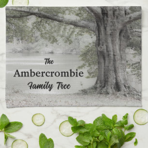 Genalogische familieboom theedoek
