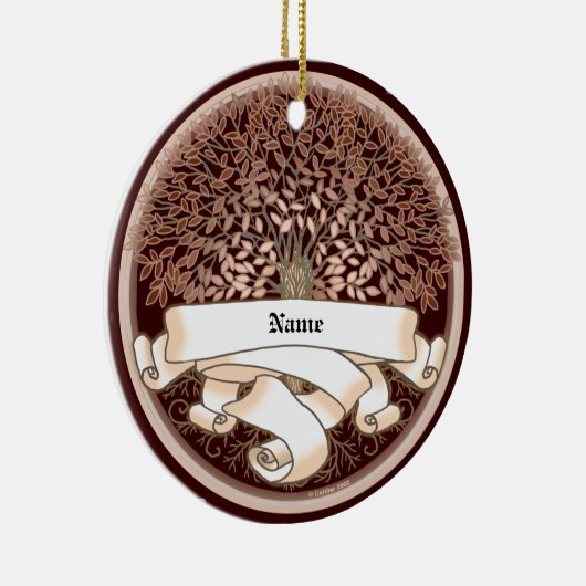 Genalogische stamboom keramisch ornament (Rechts)