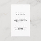 Genalogist Familieboom Modern Visitekaartje (Achterkant)