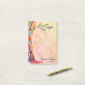 Genalogist Family Tree beige Post-it® Notes (Op bureau)