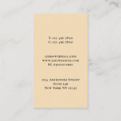 Genalogist Family Tree beige Visitekaartje (Achterkant)