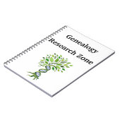 Genalogist Research Zone DNA Boom Ancetica Notitieboek (Linkerzijde)