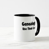 Genalogisten gebruiken hun telling mok (Voorkant rechts)