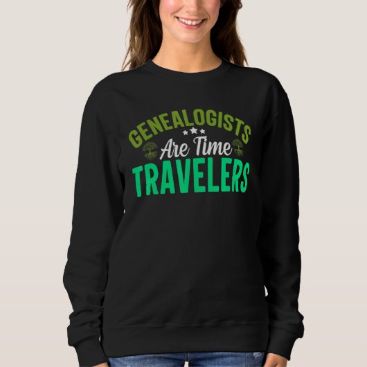 Genalogisten zijn tijdreizigers trui (Voorkant)