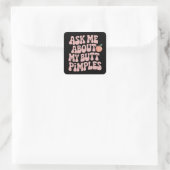 Gênante Grappige Ongepaste Bult Pustels Meme Vierkante Sticker (Tas)