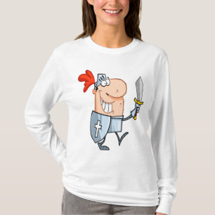 gênante nacht in een glanzende harnas met zwaardc t-shirt