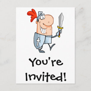 gênante nacht in een glanzende harnas met zwaardca kaart