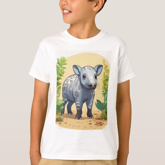 Genaret een leuke tapir van de selve t-shirt (Voorkant)