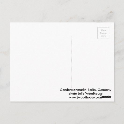 Gendarmenmarkt Berlin Briefkaart (Achterkant)