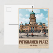 Gendarmenmarkt Berlin plein - postdamer platz Briefkaart (Voorkant / Achterkant)