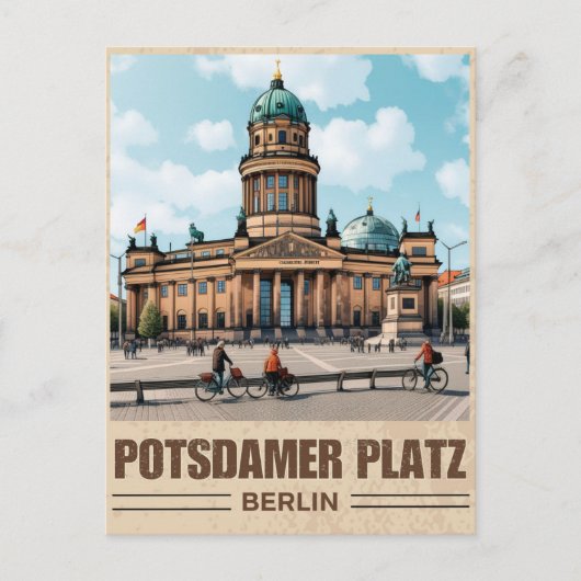 Gendarmenmarkt Berlin plein - postdamer platz Briefkaart (Voorkant)