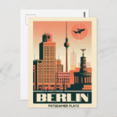 Gendarmenmarkt Berlin plein - postdamer platz Briefkaart (Voorkant / Achterkant)