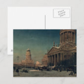 Gendarmenmarkt in Winter, 1857 Briefkaart (Voorkant / Achterkant)