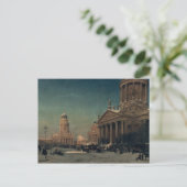 Gendarmenmarkt in Winter, 1857 Briefkaart (Staand voorkant)
